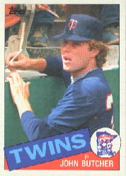 1985 Topps Baseball Cards      741     John Butcher